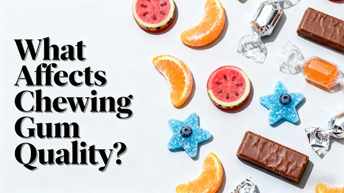 ما الذي يؤثر على جودة العلكة؟